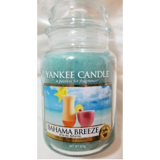 Yankee Candle BAHAMA BREEZE Large Jar 22 Oz Blue Housewarmer UK Label Wax Fruit 5038580003949  202403468057